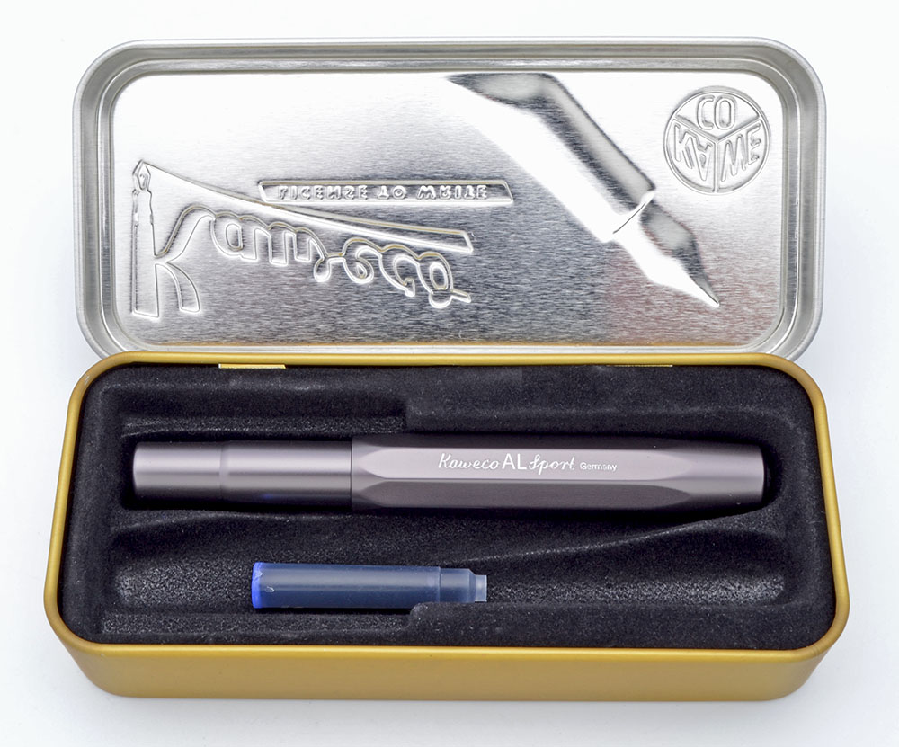 Kaweco AL Sport Fountain Pen - Anthracite, Broad Nib (Near Mint in